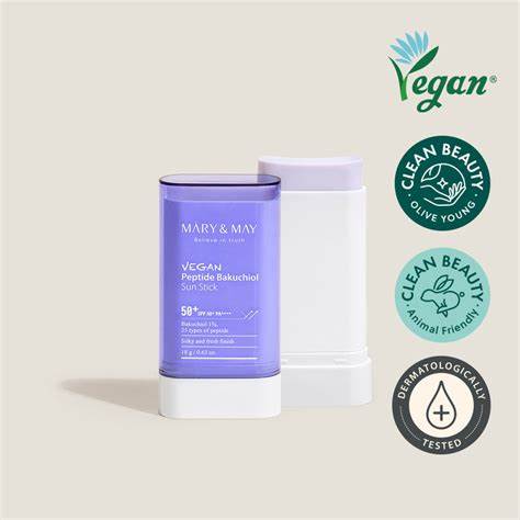 Mary & May Vegan Peptide Bakuchiol Sun Stick SPF50+ PA++++ (18g)