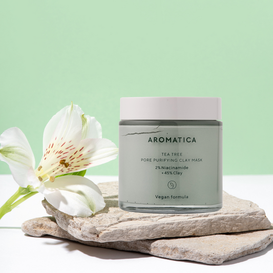 Aromatica Tea Tree Pore Purifying Clay Mask 120g front label